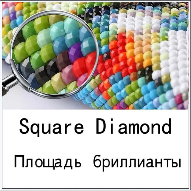 Foto personalizada pintura de diamantes punto de cruz cuadro cuadrado completo de diamantes de imitación DIY mosaico de diamantes bordado de diamantes venta