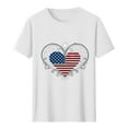 thumbnail image 4 of Busydd Independence Day T Shirts for Man Round Neck Short Sleeve Summer Tops 4th of July American Flag Print Patriotic Tees Casual Comfy Cotton T Shirts, 4 of 5