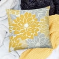 thumbnail image 2 of BANET  Throw Pillow Covers Yellow Flower Pillowcases Couch Cushion Cover for Outdoor Indoor Decoration 12x12in, 2 of 5