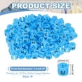 thumbnail image 2 of Uxcell Clothes Hanger Markers, Tags Fit Rod Garment Size Hanger Clips Color Coding Label for Clothing Hangers Blue M, 2 of 6