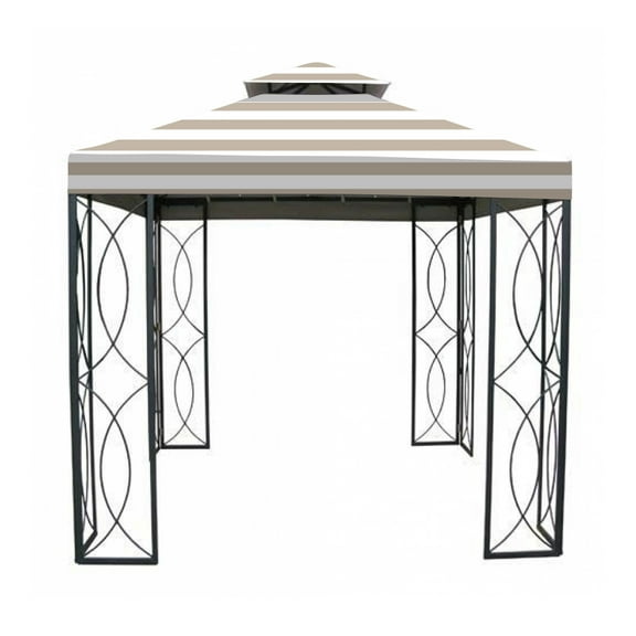 Garden Winds Replacement Canopy Top Cover for the Garden Treasures 8' x 8' Gazebo -Standard 350 - Cabana Beige