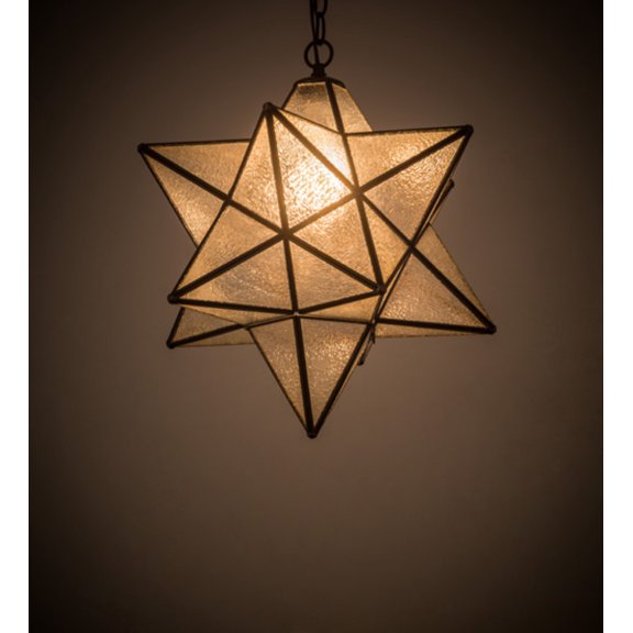 Meyda Tiffany 184049 Moravian Star 18" Wide Pendant - Bronze