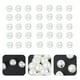 thumbnail image 2 of GOOHOCHY 50PCS Hebillas de perlas de forma redonda Botones de perlas coloridas Hebillas creativas (10L), 2 of 7