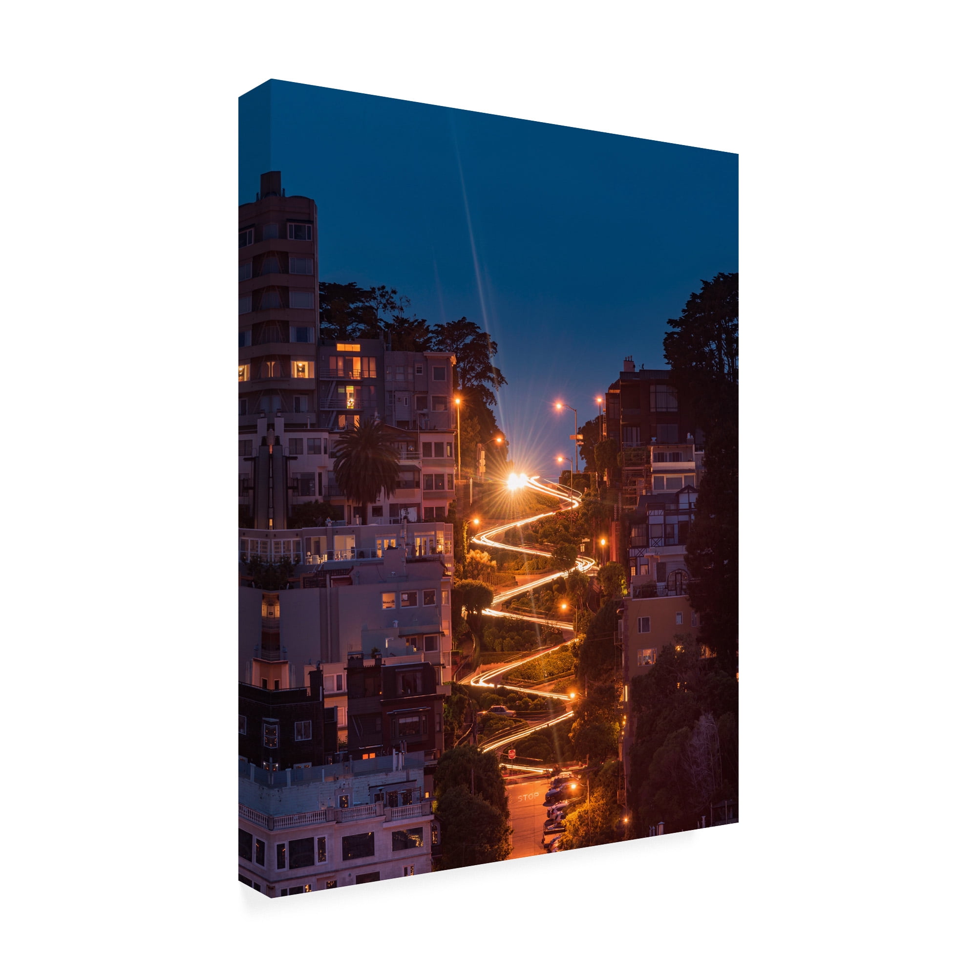 Trademark Fine Art 'Lombard Street' Canvas Art by Bruce Gett