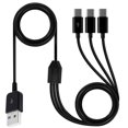 thumbnail image 1 of EIGTHTAIL USB C Splitter Cable  USB 2.0 Type A Male to USB Type C(USB-C) Male 1 to 3 Cable, 1 of 11