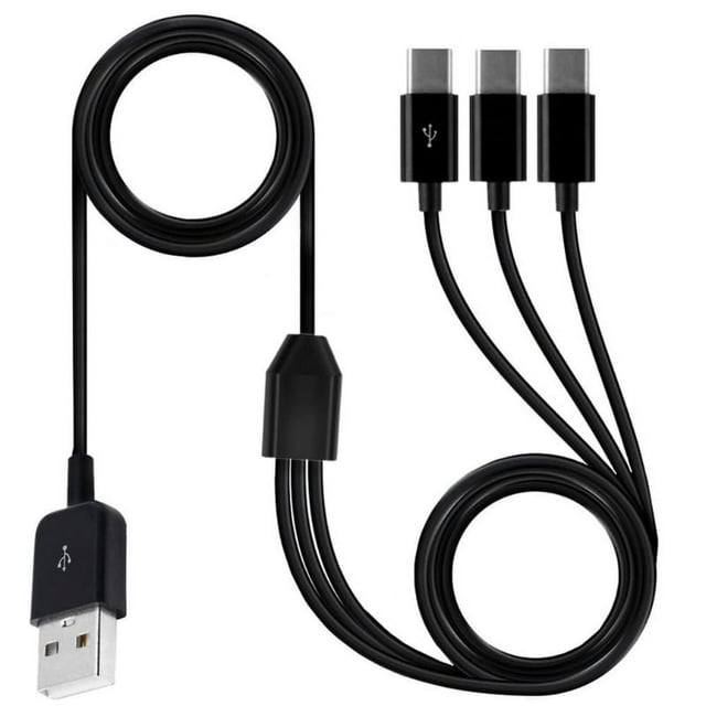 EIGTHTAIL USB C Splitter Cable USB 2.0 Type A Male to USB Type C(USB-C) Male 1 to 3 Cable