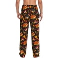 thumbnail image 7 of Salouo Autumn Hedgehog and Fox Cute Print Pajama Pants for Men, Lounge Pants Elastic Waistband Casual Men's sleepwear Loungewear Sleep Pajama Pant -Large, 7 of 7