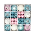 thumbnail image 2 of Guanhe 44Pcs Christmas Hanging Ball Ornaments Shatterproof, Blue White Christmas Ornaments for Xmas Party Holiday Wedding Decoration, 2 of 7
