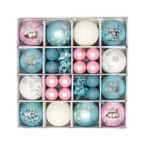 KOYPTL Christmas Ball Ornaments Set for Tree with Box,Shatterproof Glittering Hanging Bulbs Pendants for Christmas Tree Porch Lawn Yard Holiday Decorations for Xmas Birthday Home Party Supplies