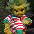 thumbnail image 1 of Grinch Doll Toy Latex Doll Independent Station Breakout Latex Mask Huvudbonader Leksak Tillbehör Grinch Doll Män Riktiga kläder, 1 of 1