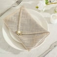 thumbnail image 3 of Balsa Circle 5 Pieces Beige 20" Premium Polyester Napkins Faux Burlap, 3 of 8