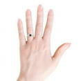 thumbnail image 4 of ANGARA Natural Twist Split Shank Solitaire Blue Sapphire Engagement Ring in 14K Yellow Gold for Women (Size-5mm) | September Birthstone, Anniversary, Jewelry Gift for Women | Natural Sapphire Ring, 4 of 9