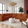 thumbnail image 6 of TOV Furniture Cali Rust Performance Fabric Modular Large Chaise Sectional, 6 of 6