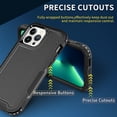 thumbnail image 4 of Estuche de carga inalámbrica para iPhone 14 Pro Max, protección para cámara, protección en las cuatro esquinas y protección para botones., 4 of 5