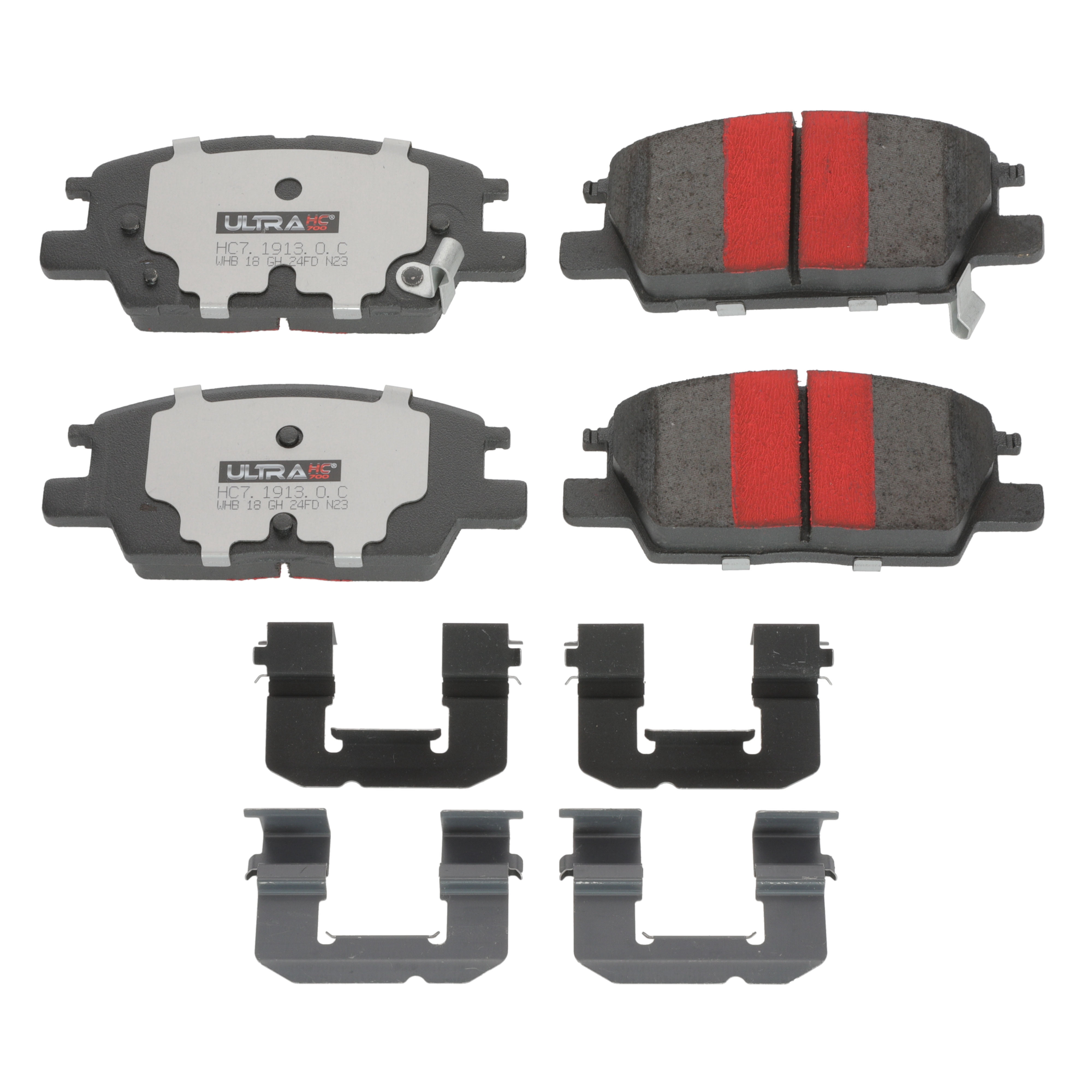 UltraHC 700 Brake Pad Set, Front HC7.1913.0.C, Chevrolet Equinox 2020-2018