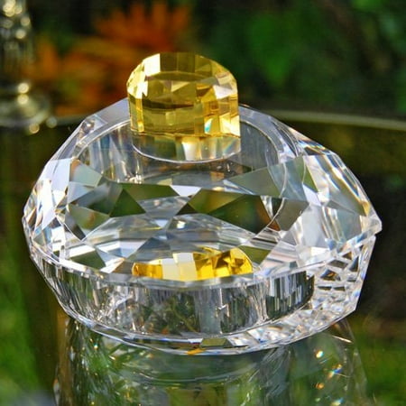 Pear Shaped Crystal Jewelry Trinket Box - 3.75W x 2.25H in.