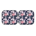 thumbnail image 7 of Daiia Rose Flowers 2PCS Car Windshield Sun Shade, Foldable Sun Shield for Car Front Window, Auto Sun Blocker Visor Protector Universal for Truck SUV Pickup-Large, 7 of 7