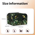 thumbnail image 2 of Rateoe Palm Leaves And Exotic Birds Pattern Toaster Covers 4 Slice Wide Slot,Bread Machine Cover,Bread Dust Cover & Fingerprint Protection,Appliance Covers, 2 of 6