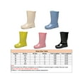thumbnail image 2 of Fangasis Women's Garden Shoes Pull On Rubber Boot Wide-Calf Rain Boots Work Round Toe Mid Calf Bootie Black 8, 2 of 7