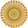 thumbnail image 1 of Ahgly Company Machine Washable Indoor Round Transitional Orange Gold Area Rugs, 3' Round, 1 of 7