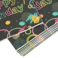 thumbnail image 5 of KALLORY  Neon Themed Paper Tableware Assorted Color Tsgiving Party Plates Napkins Forks 4Pack, 5 of 5
