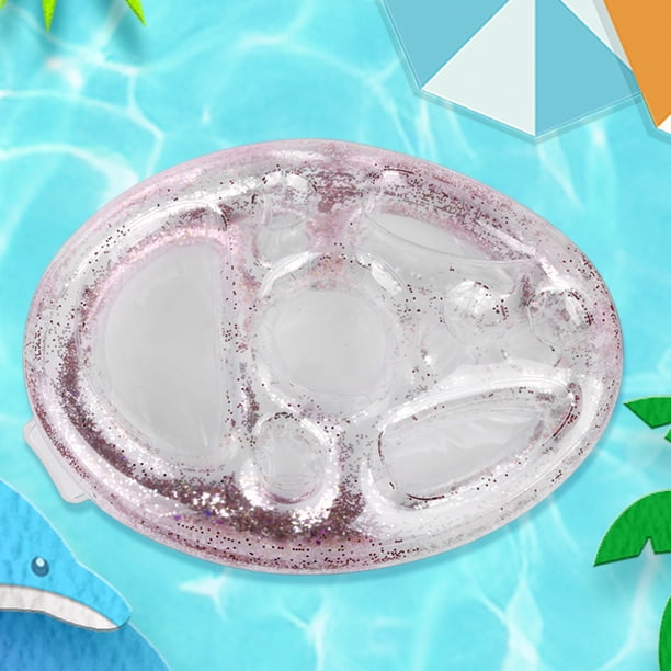 Portavasos Flotante Portavasos Inflable Piscina Flotador Cerveza Bebida Enfriador Mesa Bar Bandeja (Transparente)