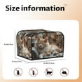 thumbnail image 5 of Balery Serene Kitten Kingdom Pattern Oven Cover Kitchen Bread Machine Protector, 4 Slice Toaster Cover for Home, Anti Dust Fingerprint Coaster Cover, 5 of 7