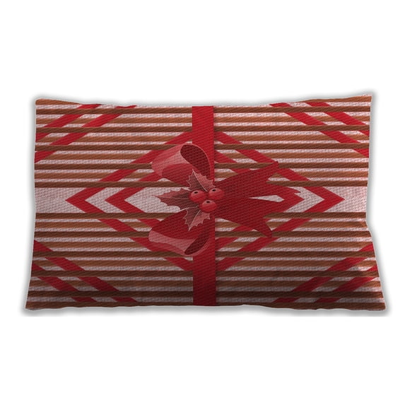 Ahgly Company Outdoor Rectangular Contemporary Lumbar Throw Pillow, 13 inch by 19 inch
