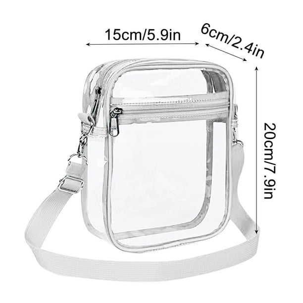 Bolso bandolera transparente de PVC para mujer, bolso de pecho de moda para hombre y mujer, bolso pequeño informal de viaje con un solo hombro, bolso de almacenamiento, bolsos de viaje para mujer,