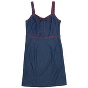 Women's Denim Bow Dress