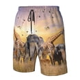 thumbnail image 4 of Balery Vintage Wildlife Protection Traje de Baño Estilo Hawaiano para Hombre, Shorts de Secado Rápido con Bolsillos-XX-Large, 4 of 6
