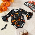 thumbnail image 2 of MEZZALL Boys Girls Long Sleeve Halloween Cartoon Prints Romper Bodysuit One-Pieces O-Neck Onesie Clothes Toddler Daily Wear Trendy / 9-12 Months, 2 of 5