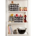 thumbnail image 4 of Contemporary Home Living Set of 2 Black, White, and Vintage Gray Medium Chicken Wire Checkered Liner, 4 of 5