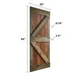 thumbnail image 3 of Coast Sequoia Inc Coast Sequoia 72in x 84in K Series Multi-Color Pine Wood Double Sliding Barn Door With Hardware Kit Dark Walnut/Aged Barrel, 3 of 9