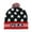 Black-2, variant on Womens Beanies Hat American Flag Cuffed Knit Hats with Pom Pom USA Winter Warm Skull Beanie Cap Multicolor