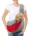 thumbnail image 4 of Cats and dogs out carrying bag messenger shoulder bag - red, 4 of 5