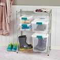 thumbnail image 4 of Sterilite 12 Pack 15-Qt & 6 Pack 25-Qt Stackable Clear Plastic Storage Bins, 4 of 11