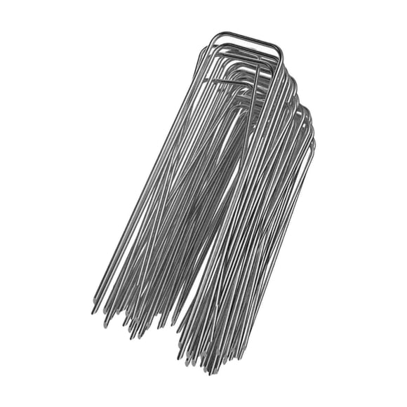 justharion 50 pc - RUST-FREE 6-Inch Landscape Staples SOD - Special Round Pins