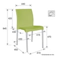 thumbnail image 2 of Silla de Comedor Durable Offiho para Exterior e Interior con Protección UV Color Blanco, 2 of 5