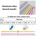 thumbnail image 4 of 23 Pieces Tunisian Crochet Hooks Set 3-10 mm Cable Bamboo Knitting Needle with Bead Carbonized Bamboo Needle Hook, 4 of 6