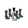 thumbnail image 4 of Men's Retro Collection Dress Socks 6 Pack Color: Spiffy Collection Size: 9-11, 4 of 7