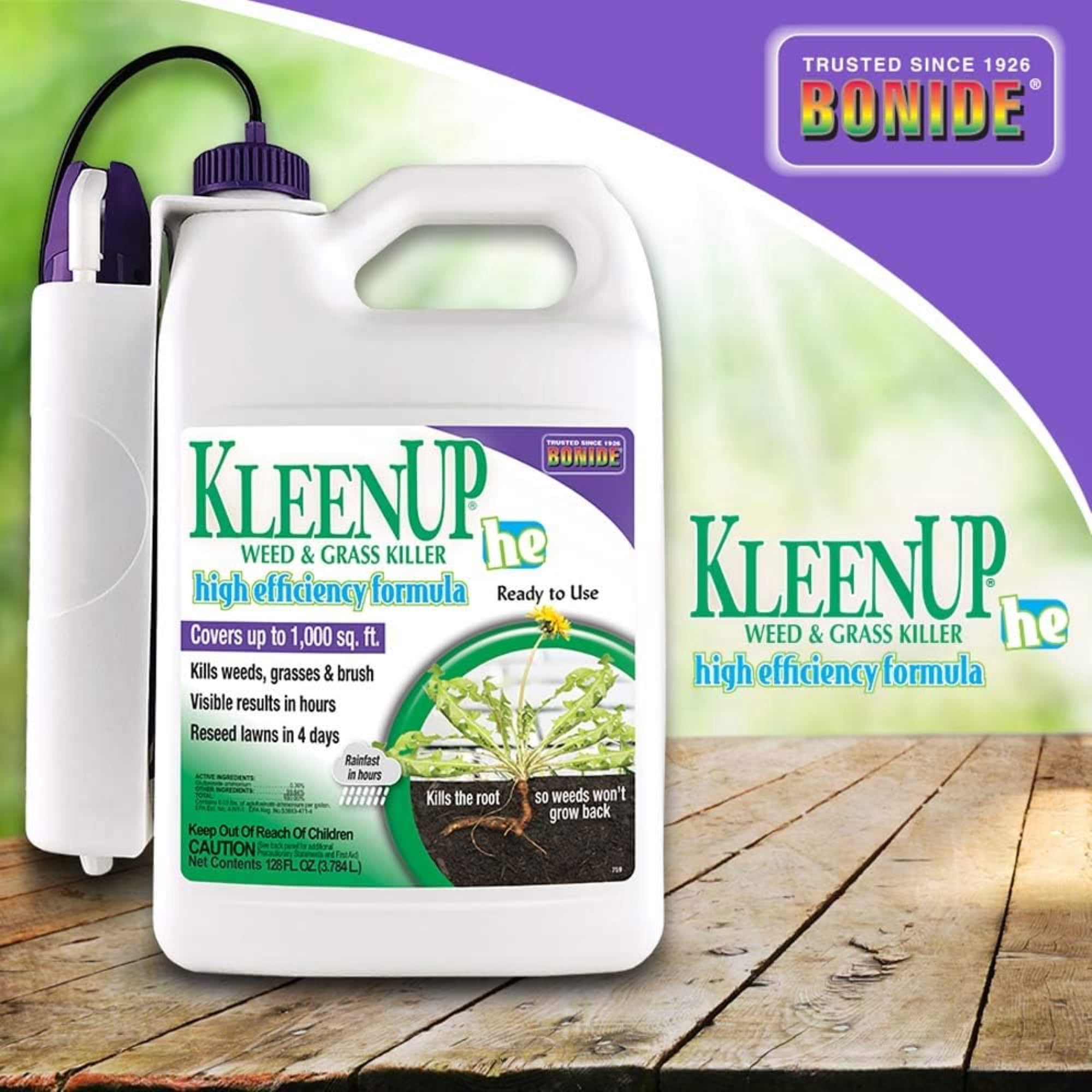 Bonide Products 273144 1 gal Kleenup High Efficiency Formula Wand Sprayer Weed & Grass Killer