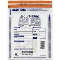 EGP Small Single Clear Pocket Bank Deposit Bag - 9 x 12-100 Bags