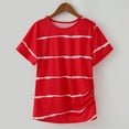 thumbnail image 2 of Ketyyh-chn99 Little Boys Girls Short Sleeve Crew Neck Letter T Shirt Pullover Tops Summer Basic Tees Casual Clothes Red,8-9 Years, 2 of 5