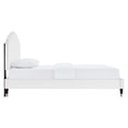 thumbnail image 4 of Modway Daisy Performance Velvet Queen Platform Bed in White, 4 of 7