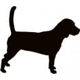 thumbnail image 2 of Beagle Hound Dog Silhouette Wall Mural by Wallmonkeys Peel and Stick Graphic (18 in W x 15 in H) WM5589, 2 of 4