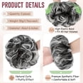thumbnail image 2 of 2 PCS Messy Bun Hair Piece Wavy Curly Hair Bun Scrunchies Extensions Synthetic Chignon Thick Updo Hairpieces for Women Girls, 2 of 8