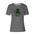 thumbnail image 4 of Mujeres Manga Corta de Verano Tops Impreso Sudadera Casual, Cuello Redondo Blusa Ligera para la Primavera Y el Verano, 4 of 4