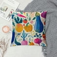thumbnail image 2 of Qinduosi Watercolor Throw Pillow Covers Set of for Kids, Vegetables Pillow Covers Inch,Farm Plants Cushion Covers, Floral Decorative Pillow Covers, 2 of 5