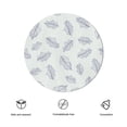 thumbnail image 4 of Eveokoki Round Christmas Tablecloth 60 In,Blue Yellow Christmas Tablecloth,Polyester Waterproof Wrinkle Resistant Durable Table cloth for Holiday,Kitchen,Winter and Home Decor, 4 of 5